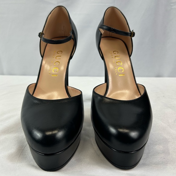 Gucci Embellished leather platform pumps - Picture 2 of 11